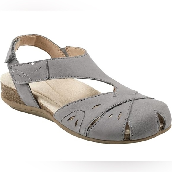 Earth Birdine Gray Women's Comfort Sandals 12M - Picture 1 of 10